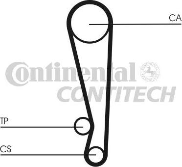 CONTINENTAL CTAM BR CT1024 - Timing Belt autospares.lv