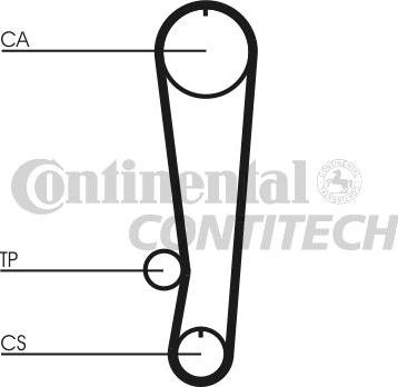 CONTINENTAL CTAM BR CT808 - Timing Belt autospares.lv