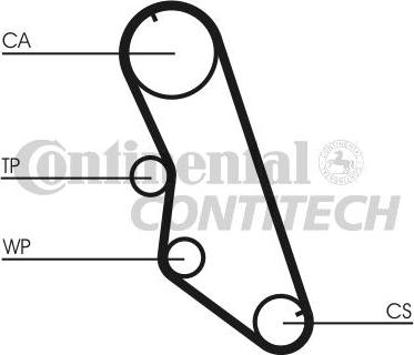 CONTINENTAL CTAM BR CT754K1 - Timing Belt Set autospares.lv