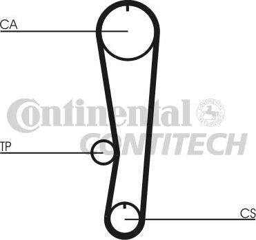 CONTINENTAL CTAM BR CT757 - Timing Belt autospares.lv