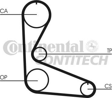 CONTINENTAL CTAM BR CT702 - Timing Belt autospares.lv