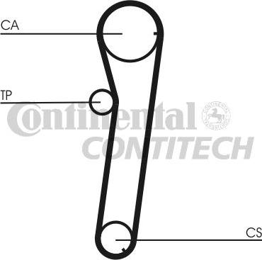 CONTINENTAL CTAM BR CT740 - Timing Belt autospares.lv