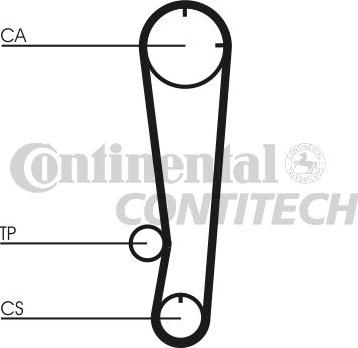 CONTINENTAL CTAM BR CT738 - Timing Belt autospares.lv