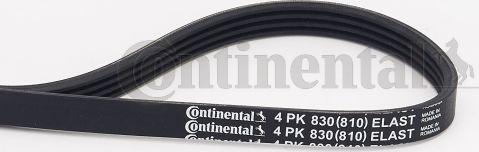 Contitech 4 PK 830 ELAST - V-Ribbed Belt autospares.lv