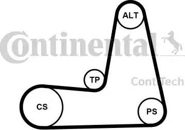 Continental 5PK1110K1 - V-Ribbed Belt Set autospares.lv