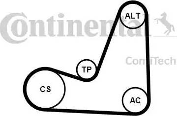 Continental 5PK1200K1 - V-Ribbed Belt Set autospares.lv