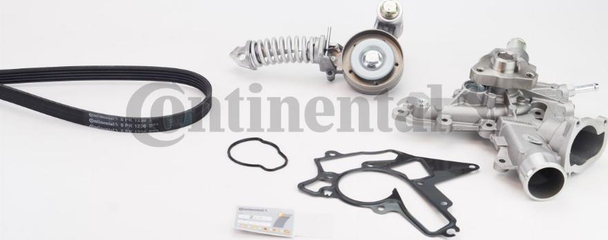 Contitech 5PK1230WP3 - Water Pump + V-Ribbed Belt Set autospares.lv