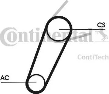 Continental 5PK711 ELAST T1 - V-Ribbed Belt autospares.lv