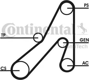 Continental 6DPK1841D1 - V-Ribbed Belt autospares.lv