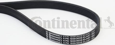 Contitech 6PK1059ELAST - V-Ribbed Belt autospares.lv