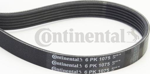 Contitech 6 PK 1075 - V-Ribbed Belt autospares.lv