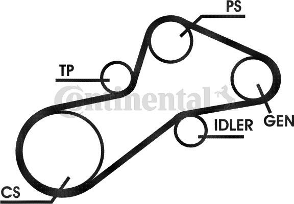 Contitech 6PK1345D1 - V-Ribbed Belt Set autospares.lv