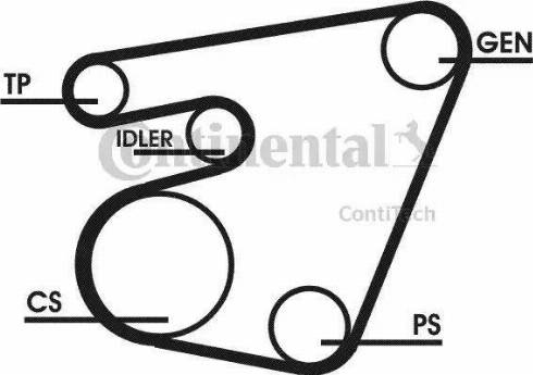 Continental 6PK1767D1 - V-Ribbed Belt Set autospares.lv