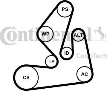 Continental 7PK1970K1 - V-Ribbed Belt Set autospares.lv