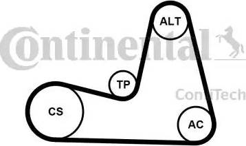 Continental 7PK1035K1 - V-Ribbed Belt Set autospares.lv