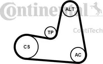 Continental 7PK1125K1 - V-Ribbed Belt Set autospares.lv