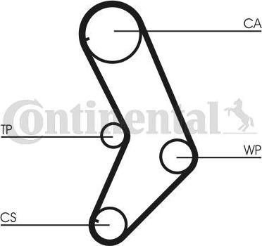 Contitech CT999WP1 - Water Pump & Timing Belt Set autospares.lv