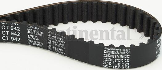 Contitech CT 942 - Timing Belt autospares.lv