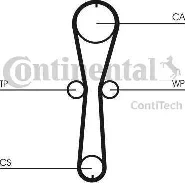Continental CT915WP1 - Water Pump & Timing Belt Set autospares.lv