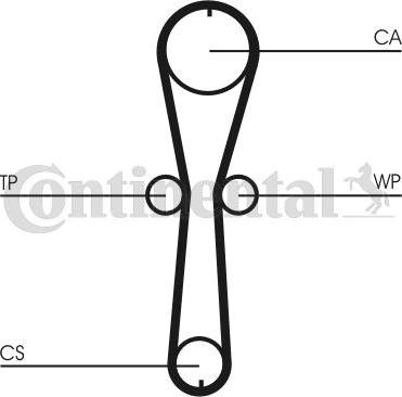 Continental CT 915WP3 - Water Pump & Timing Belt Set autospares.lv