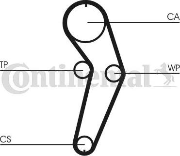 Contitech CT988WP2 - Water Pump & Timing Belt Set autospares.lv