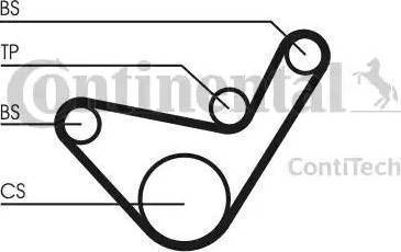 Continental CT1107 - Timing Belt autospares.lv