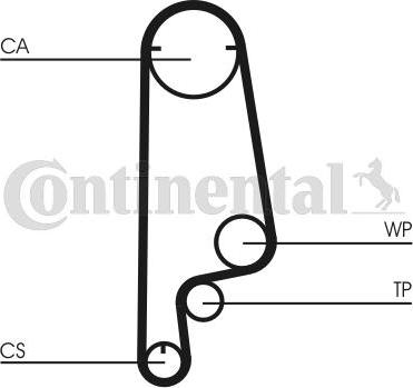 Contitech CT546 - Timing Belt autospares.lv