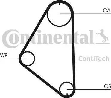 Continental CT558WP1 - Water Pump & Timing Belt Set autospares.lv