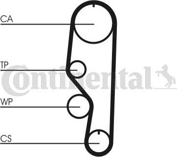 Contitech CT 557 - Timing Belt autospares.lv