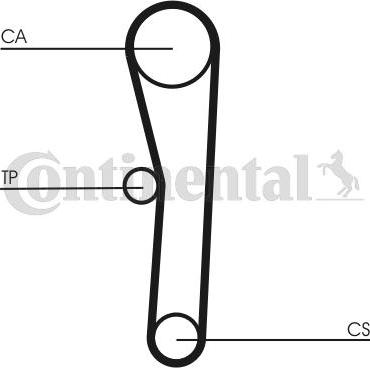 Contitech CT562 - Timing Belt autospares.lv