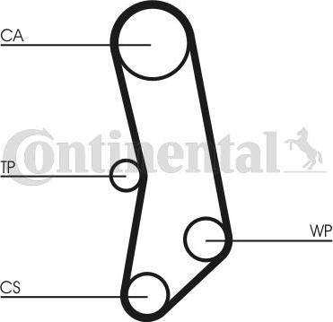 Contitech CT503WP1 - Water Pump & Timing Belt Set autospares.lv