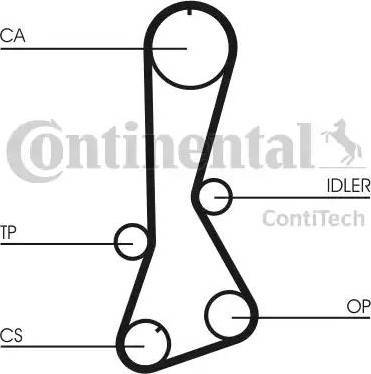 Continental CT695 - Tensioner Pulley, timing belt autospares.lv