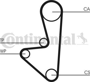 Continental CT607WP2 - Timing Belt Set autospares.lv