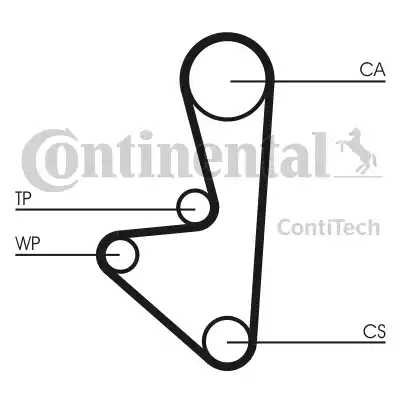Continental CT718 - Deflection / Guide Pulley, timing belt autospares.lv