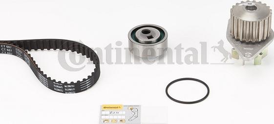 Contitech CT 607WP1 - Water Pump & Timing Belt Set autospares.lv