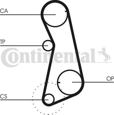 Contitech CT 637 K1 - Timing Belt Set autospares.lv