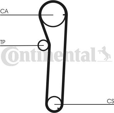 Contitech CT672 - Timing Belt autospares.lv