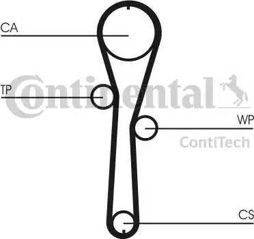 Continental CT1045WP1 - Timing Belt Set autospares.lv