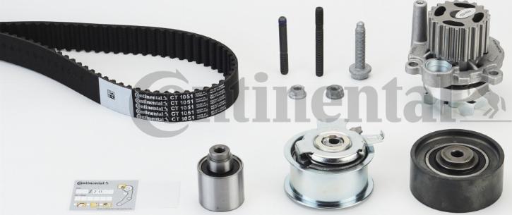 Contitech CT1051WP1 - Water Pump & Timing Belt Set autospares.lv