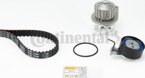 Contitech CT 1067 WP1 - Water Pump & Timing Belt Set autospares.lv