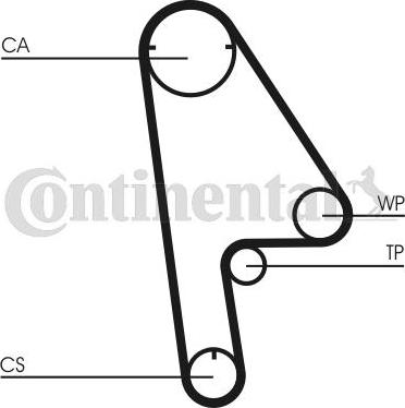 Contitech CT 1001 K1 - Timing Belt Set autospares.lv