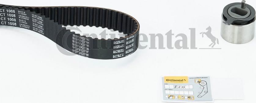 Contitech CT1008K2 - Timing Belt Set autospares.lv