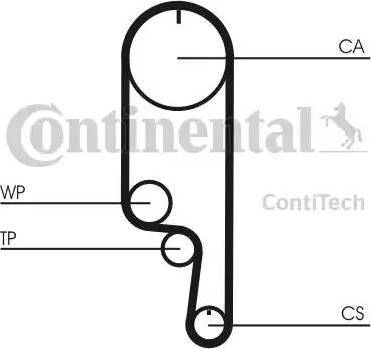 Continental CT1008 - Timing Belt autospares.lv