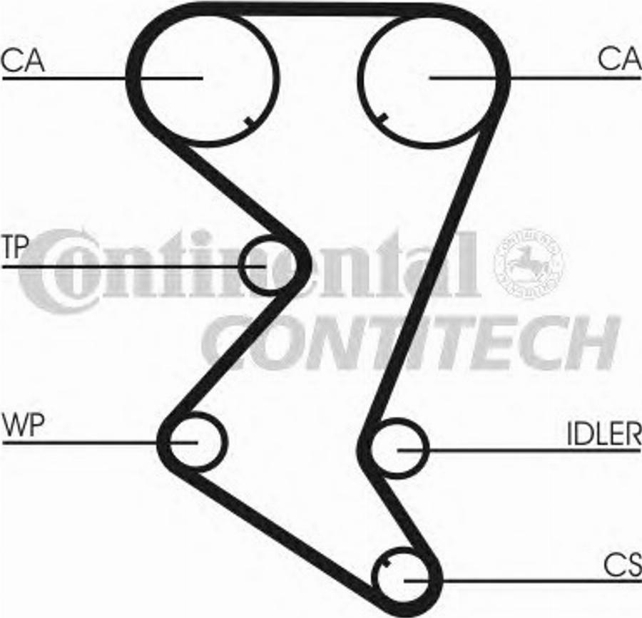 Contitech CT1003K1 - Timing Belt Set autospares.lv