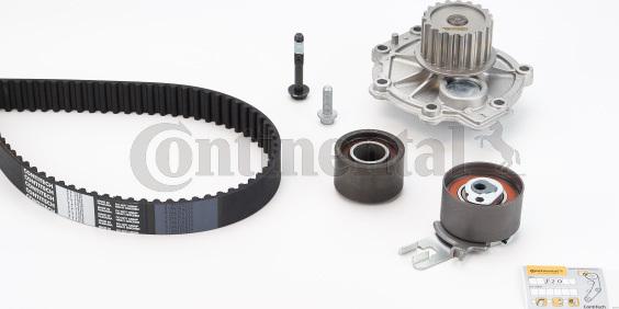 Contitech CT 1010 WP1 - Water Pump & Timing Belt Set autospares.lv