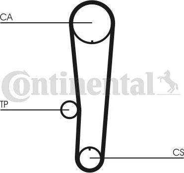 Contitech CT 1017 - Timing Belt autospares.lv