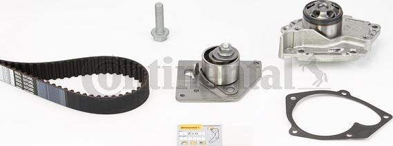 Contitech CT 1025 WP2 - Water Pump & Timing Belt Set autospares.lv