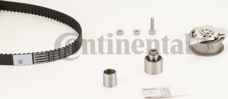 Contitech CT 1168 K5 - Timing Belt Set autospares.lv