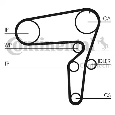 Continental CT1183 - Timing Belt autospares.lv