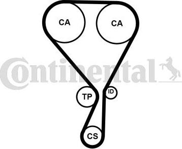 Contitech CT1188 - Timing Belt autospares.lv